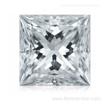 Princess Square VVS DEF White Moissanite Stone